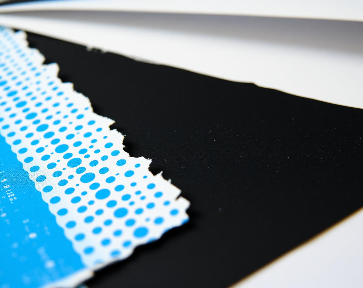 Halftone print texture referenced in the brand's pattern work
